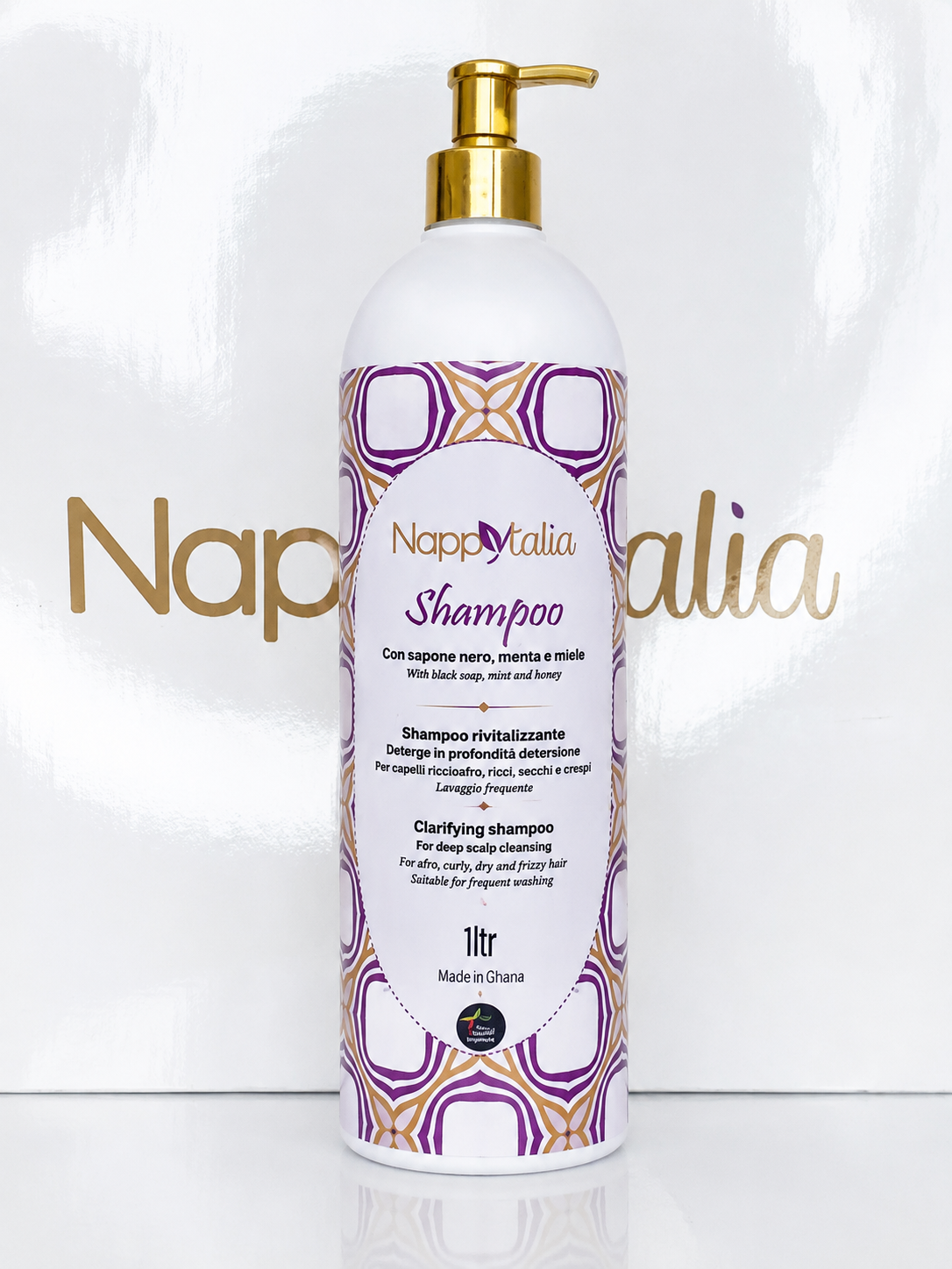 1 Litre Clarifying Shampoo for Curly & Afro Hair – 1000 ml Clarifying Shampoo for Curly and Afro Hair 1000ml