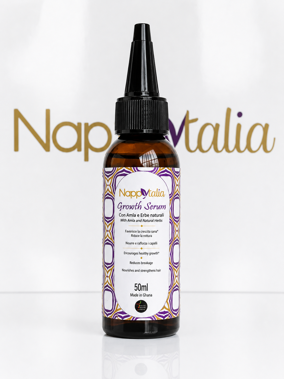 Healthy Growth Serum for Curly and Afro Hair โ 50 ml Hair Growth Serum for Curly and Afro Hair โ Nappytalia 50 ml