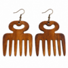 African Comb Earrings inspired by Afro pick combs โ Nappytalia Ghana