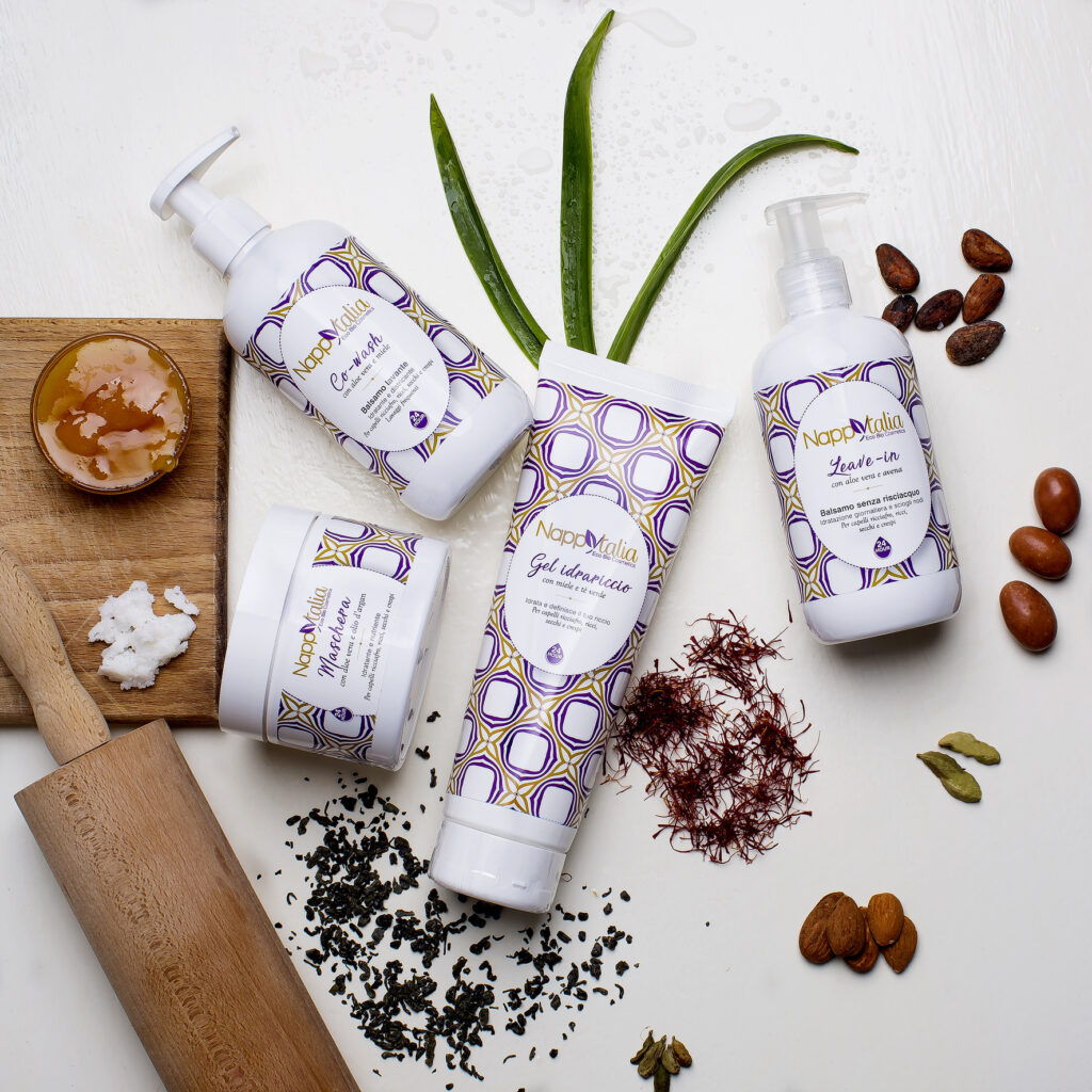 Prima linea di prodotti Nappytalia Cosmetics per capelli afro e ricci Made in Italy
