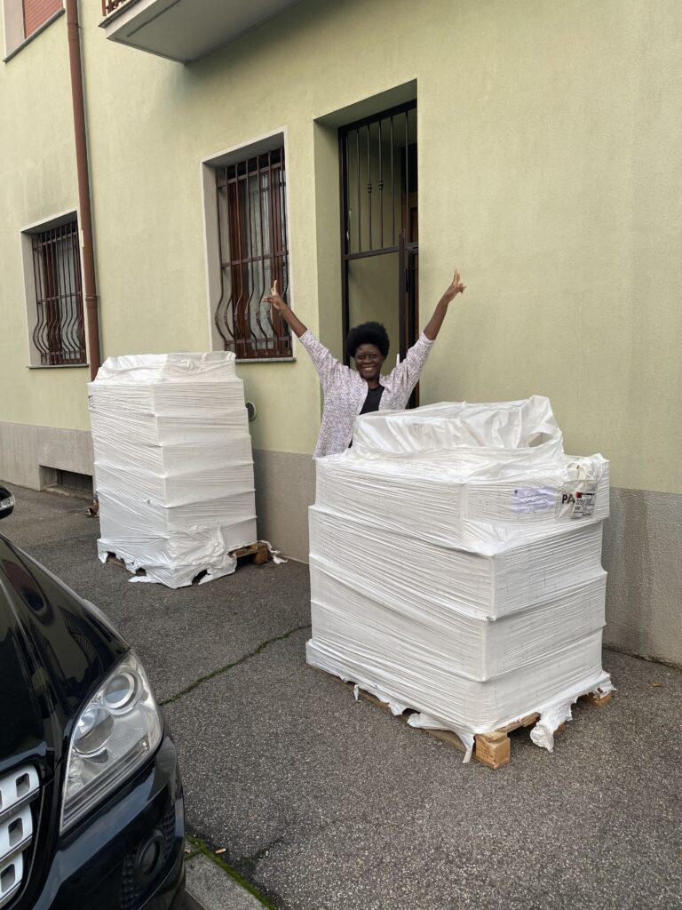 Spedizioni dei prodotti Nappytalia durante la crescita dell'azienda